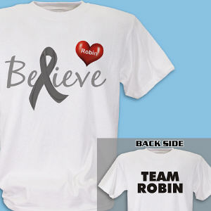 Personalized Believe Diabetes Awareness T-Shirt